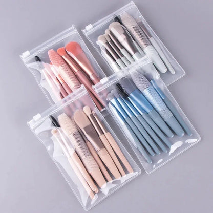 8pcs Make Up Brushes Set  Cosmetic Powder Eye Shadow Brush Foundation Blush Blending Concealer Brush Professional Beauty Tool