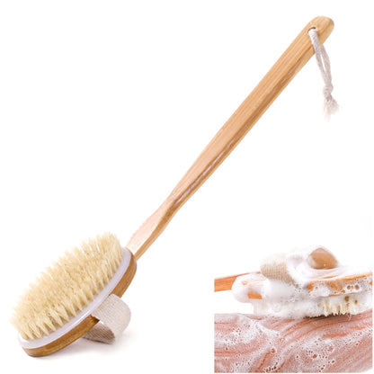 1pc Back Body Bath Cleaning Brushes Bath Brush Long Handle Scrub Skin Massager for Exfoliating Body Skin Wet Dry  Skin Cleansing