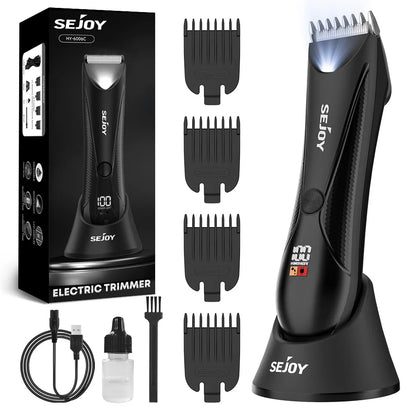 SEJOY Hair Trimmer Men Facial Beard Body Grooming Kits Electric Hair Clipper Nose Ear Trimer Rechargeable