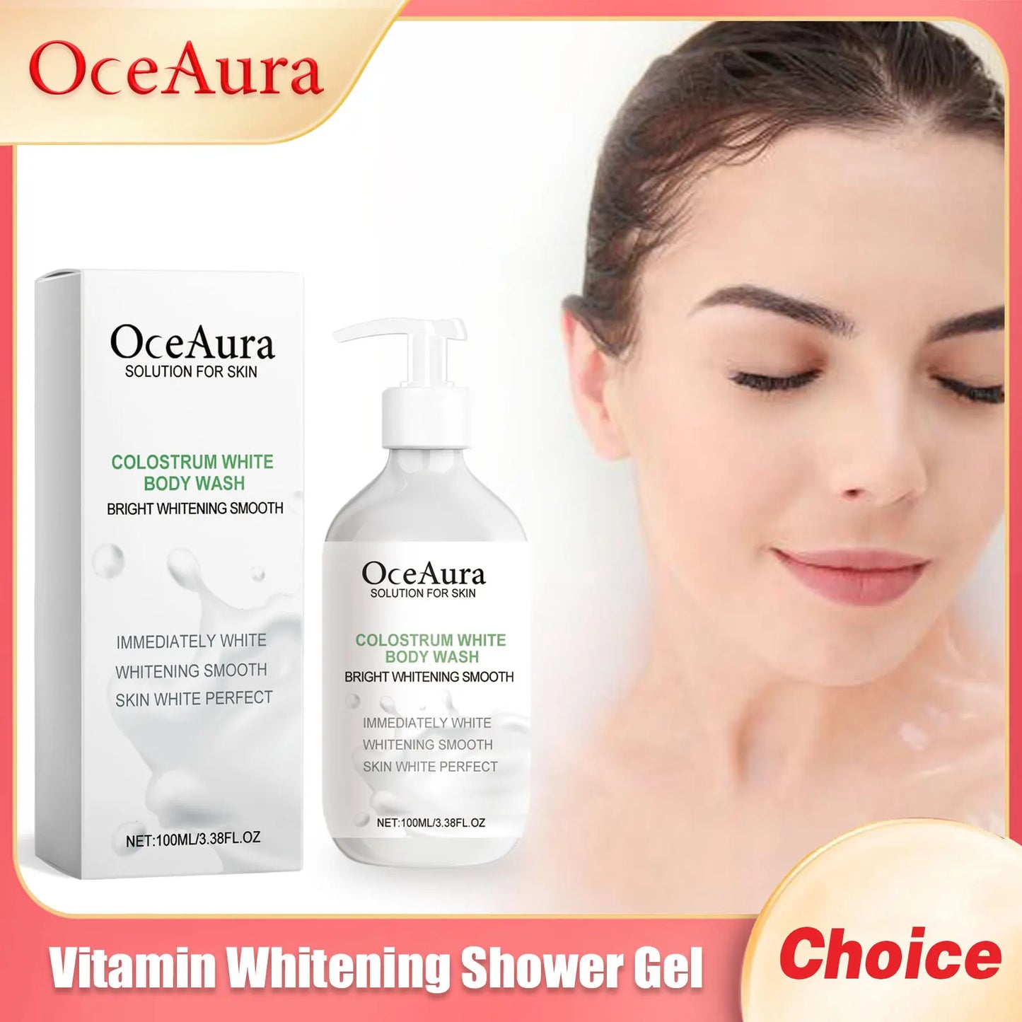 Vitamin Brightening Shower Gel Keep Moisturize Effective Exfoliating Oil Control Hydrating Smooth Deep Cleansing Body Shower Gel