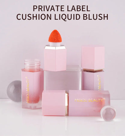 Matte Liquid Blush Stick Lasting Easy Color Blush Cream for Lips and Cheeks Concealer Waterproof Lip Gloss Makeup.