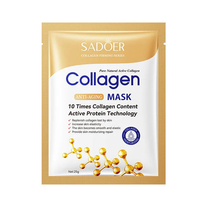 20/10/5PCs Bio Collagen Face Mask Shrink Pores Deep Hydrating Overnight Mask Moisturizing Refreshing Brightening Face Skin Care