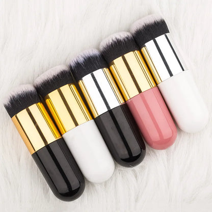 Foundation Make Up Brush Chubby Pier BB Cream Powder Blush Soft Synthetic Hair Makeup Brushes Face Contour Cosmetic Beauty Tools