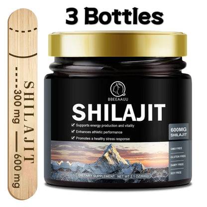 60g 100% Himalaya Pure Shilajit Resin Original Mineral Health Supplement Non-GMO Brain Memory Cognitive Energy Health