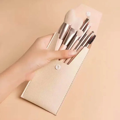 8pcs Make Up Brushes Set  Cosmetic Powder Eye Shadow Brush Foundation Blush Blending Concealer Brush Professional Beauty Tool