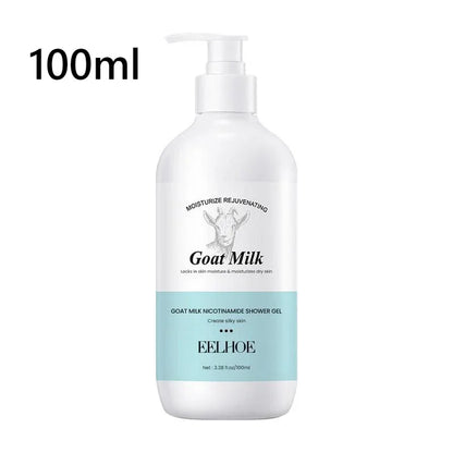 500ml Clean Body Wash Goat Milk Niacinamide Shower Gel Body Exfoliator Skin Lightening Moisturizing Melanin Control