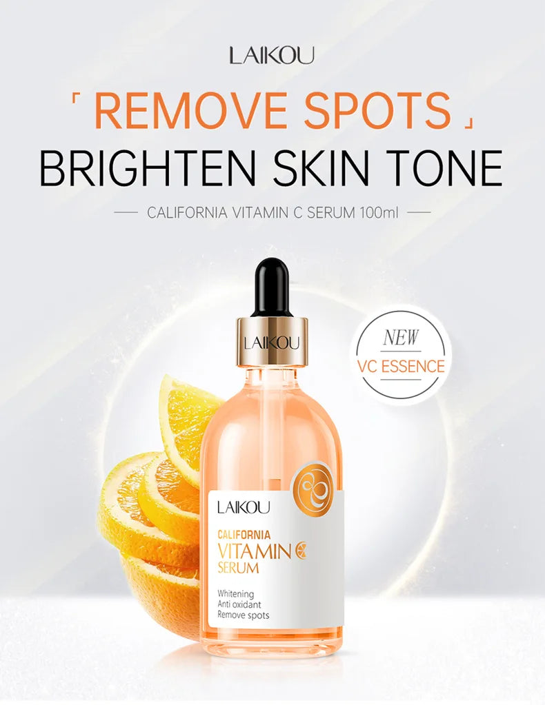 100ml LAIKOU Sakura Serum Vitamin C Essence Moisturizing Firming Brightening Face Serum Beauty Facial Skin Care Products