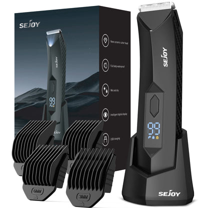 Sejoy Professional Hair Clippers for Men Electric Men Pubic Hair Trimmer Groin Body Hair Ball Shaver Clipper