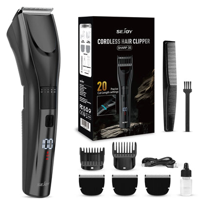 Sejoy Hair Trimmer Electric for Men Women rechargeable LED Display Hair Clipper  Beard Shaving Body Trimmer Professional Barber