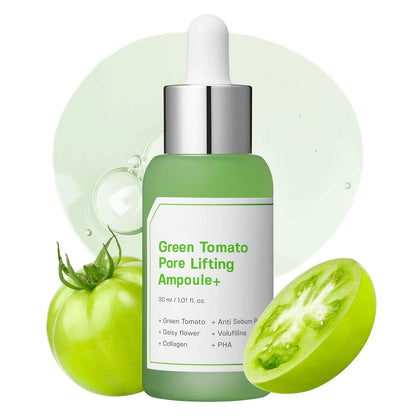 Green Tomato Pore Lifting Ampoule Hydrating for Sensitive Skin Pore Minimizing Tightening Saggy Pores Korean Skincare Essense