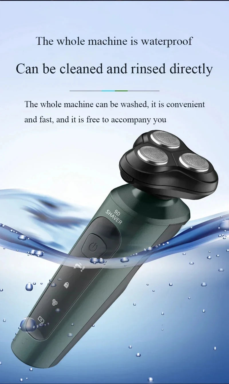 Xiaomi 4in1 Men Electric Shavers Rechargeable Battery Rotary Shavers Shaving Waterproof Wet Dry Use Electric Trimmer Razor