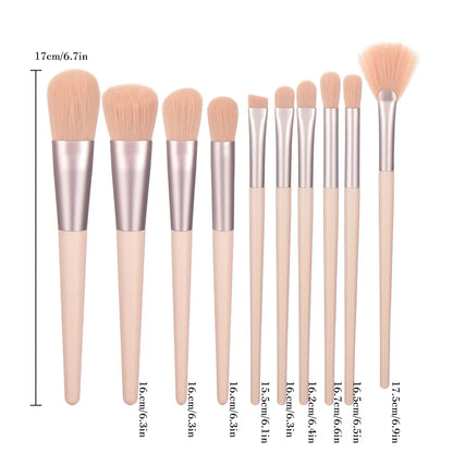 10/14Pcs Premium Makeup Brushes Set Eye Shadow Foundation Women Cosmetic Powder Blush Blending Beauty Make Up Beauty Tool