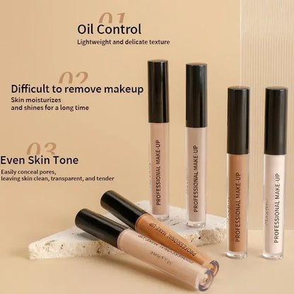 Waterproof Concealer Pen Full Coverage Cover Dark Circles Acne Pores Concealer Pen Matte Foundation Cream Facial Makeup Cosmetic