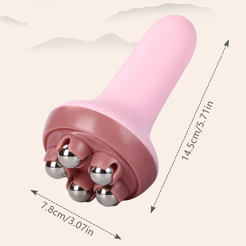 Roller Ball Handheld Massagers Shaping Relax Body Muscles Meridian Dredging Portable Steel Ball Magnetic Bead Massager