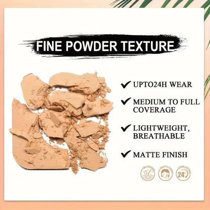 3-color Dark Powder Bronze Powder Dark Skin Foundation Oil Control Concealer Brighten The Face Create Three-dimensional Makeup