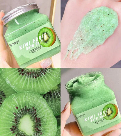 350g Big Bottle Body Skin Scrub Deep Cleansing Face Exfoliating Hydrating Scrub Fruit Scented Mud Exfoliating Gel