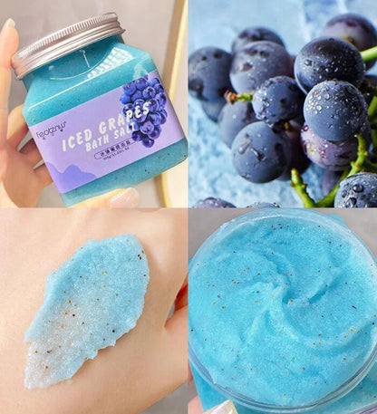 350g Big Bottle Body Skin Scrub Deep Cleansing Face Exfoliating Hydrating Scrub Fruit Scented Mud Exfoliating Gel