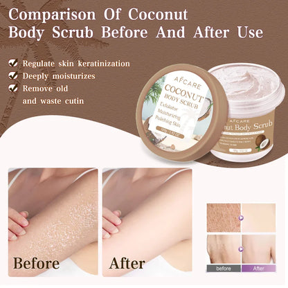 Coconut Scrub Exfoliating Collagen Body Scrub Polishing Body Foot Skin Whitening Exfoliate Skin Clean Pores Remove Dead Skin