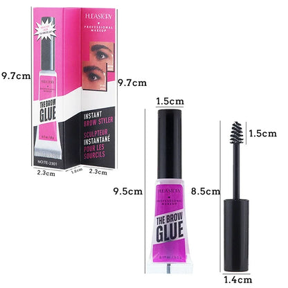 3D Eyebrow Natural Styling Gel Waterproof Transparent Quick Dry Eyebrow Wax Brow Lifting Long-lasting Eyebrow Enhancers Makeup