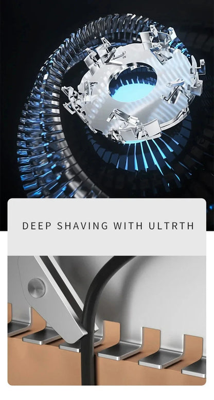 Xiaomi 4in1 Men Electric Shavers Rechargeable Battery Rotary Shavers Shaving Waterproof Wet Dry Use Electric Trimmer Razor