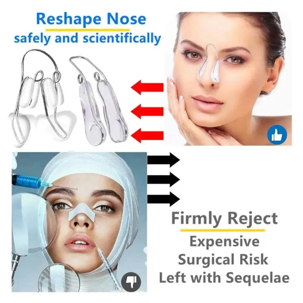 Nose Shaper Clip Nose Up Lifting Shaping Bridge Straightening Device Slimmer No Nose Silicone Tools Painful Hurt Beauty Sli K3X6