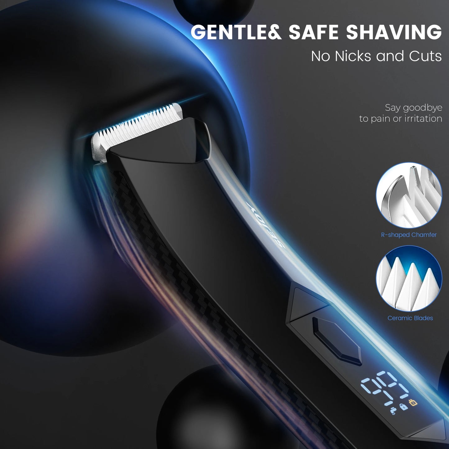 Sejoy Professional Hair Clippers for Men Electric Men Pubic Hair Trimmer Groin Body Hair Ball Shaver Clipper