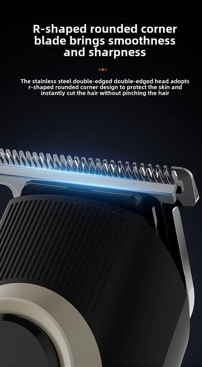 LCD Display Hair Trimmers Set Hair Clippers for Men Professional 5 in 1 Body Grooming Hair Clipper Rechargeable Haircut Machine