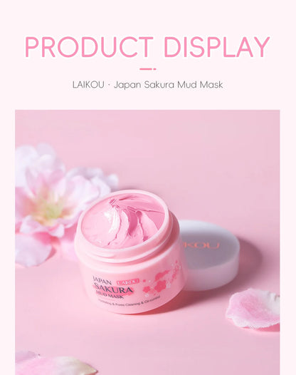 Sakura Mask For Face Cleaning Maseczka Black Head Remover Mascara Facial Skin Care Masque Oil Control Shrink Pores SkinCare Mask