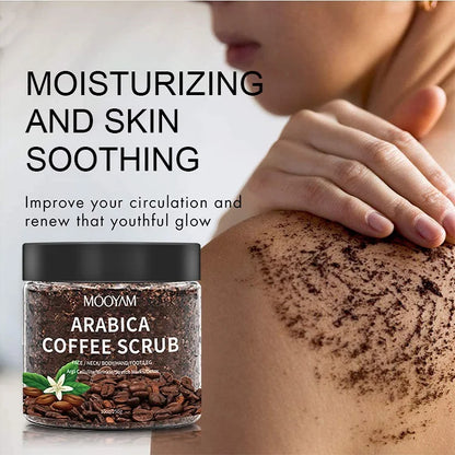 Coffee Body Exfoliator Scrub for Dry Skin Soothing Revitalizing Scrubs Body Treatments Softer Brighter Skin