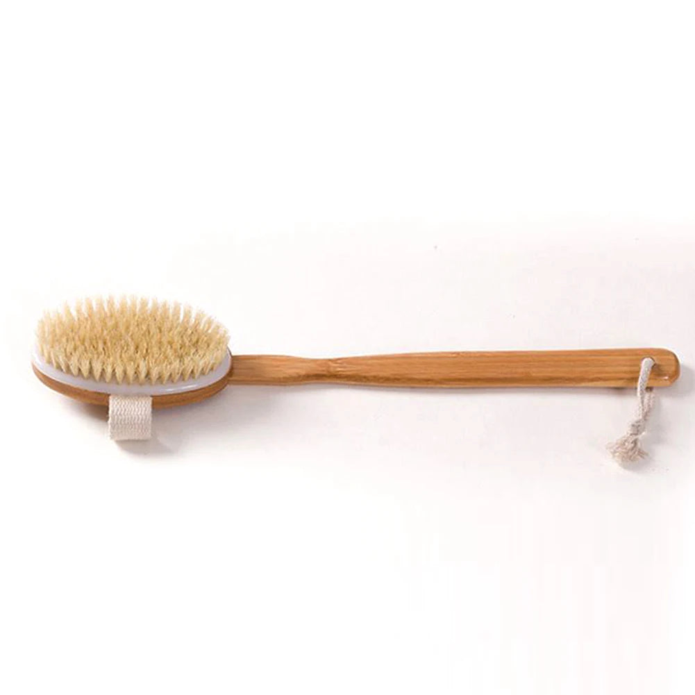 1pc Back Body Bath Cleaning Brushes Bath Brush Long Handle Scrub Skin Massager for Exfoliating Body Skin Wet Dry  Skin Cleansing