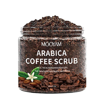 Coffee Body Exfoliator Scrub for Dry Skin Soothing Revitalizing Scrubs Body Treatments Softer Brighter Skin