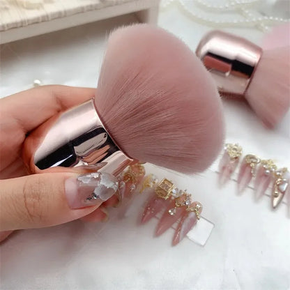 Nail Cleaning Dust Brush Makeup Brush Metal Handle Nail Paint Gel Dust Cleaning Brush Make Up Nail Art UV Powder Remover Brush