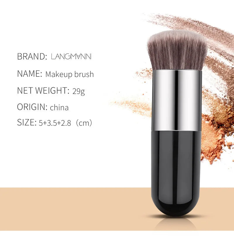 Foundation Make Up Brush Chubby Pier BB Cream Powder Blush Soft Synthetic Hair Makeup Brushes Face Contour Cosmetic Beauty Tools