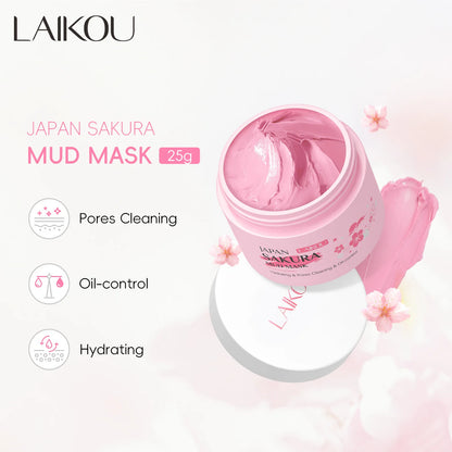 Sakura Mask For Face Cleaning Maseczka Black Head Remover Mascara Facial Skin Care Masque Oil Control Shrink Pores SkinCare Mask