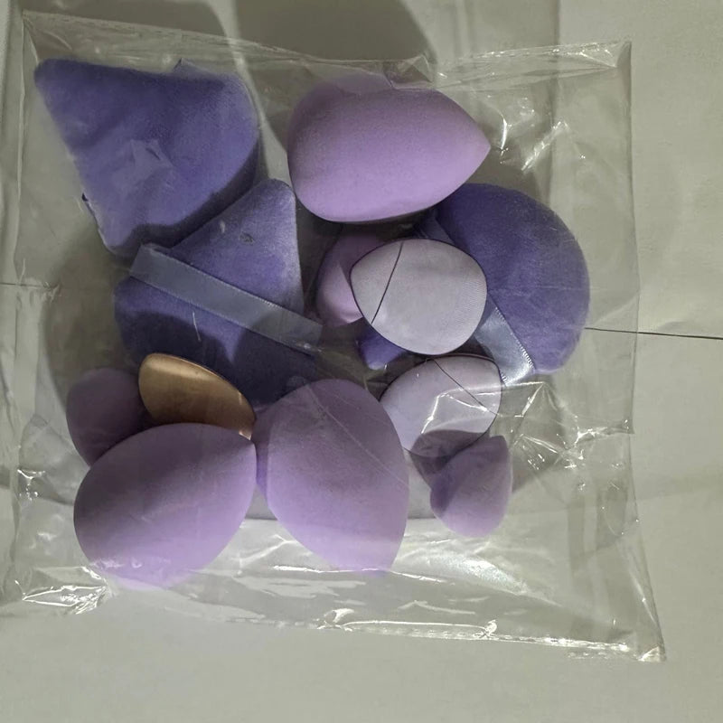 12pcs Makeup Sponge Blender Beauty Egg Soft Cosmetic Puff Foundation Sponges Powder Puff Women Make Up Accessories Beauty Tools