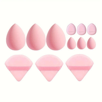 12pcs Makeup Sponge Blender Beauty Egg Soft Cosmetic Puff Foundation Sponges Powder Puff Women Make Up Accessories Beauty Tools