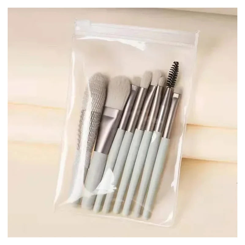 8pcs Make Up Brushes Set  Cosmetic Powder Eye Shadow Brush Foundation Blush Blending Concealer Brush Professional Beauty Tool