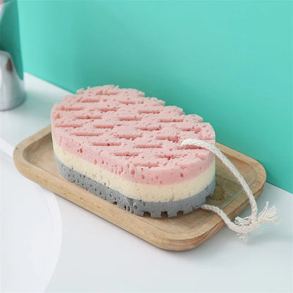 Soft Sponge Body Scrubber Bath Exfoliating Scrub Sponge Shower Brush Body Skin Cleaner Dead Skin Remover