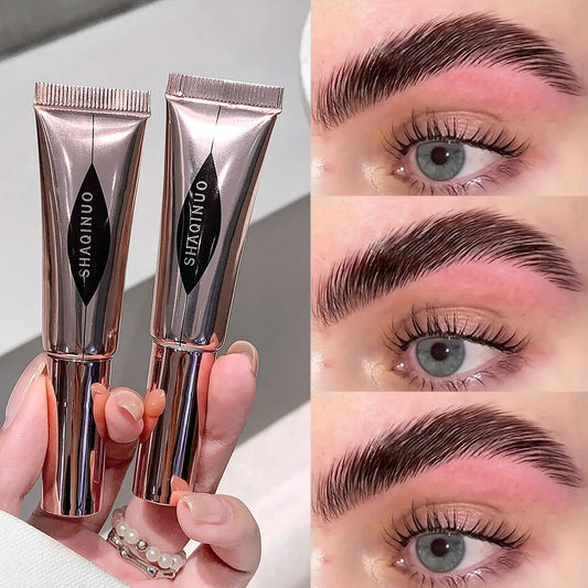 Eyebrow Styling Gel Easy to Shape & Long-Lasting Hold, Small Brush for Effortless Application, Naturally Colored for Al