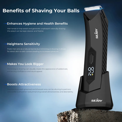 Sejoy Professional Hair Clippers for Men Electric Men Pubic Hair Trimmer Groin Body Hair Ball Shaver Clipper