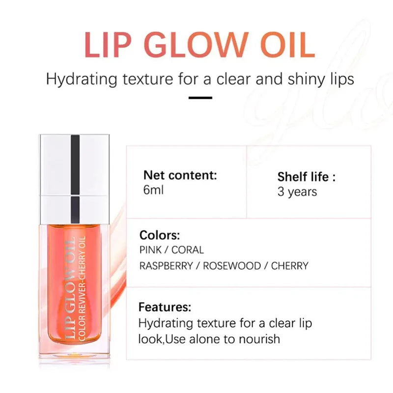 6ml Sext Lip Oil Hydrating Plumping Lip Coat For Lipstick Lipgloss Tinted Lip Plumper Serum Bb Lips Glow Oil Treatment 10 colors